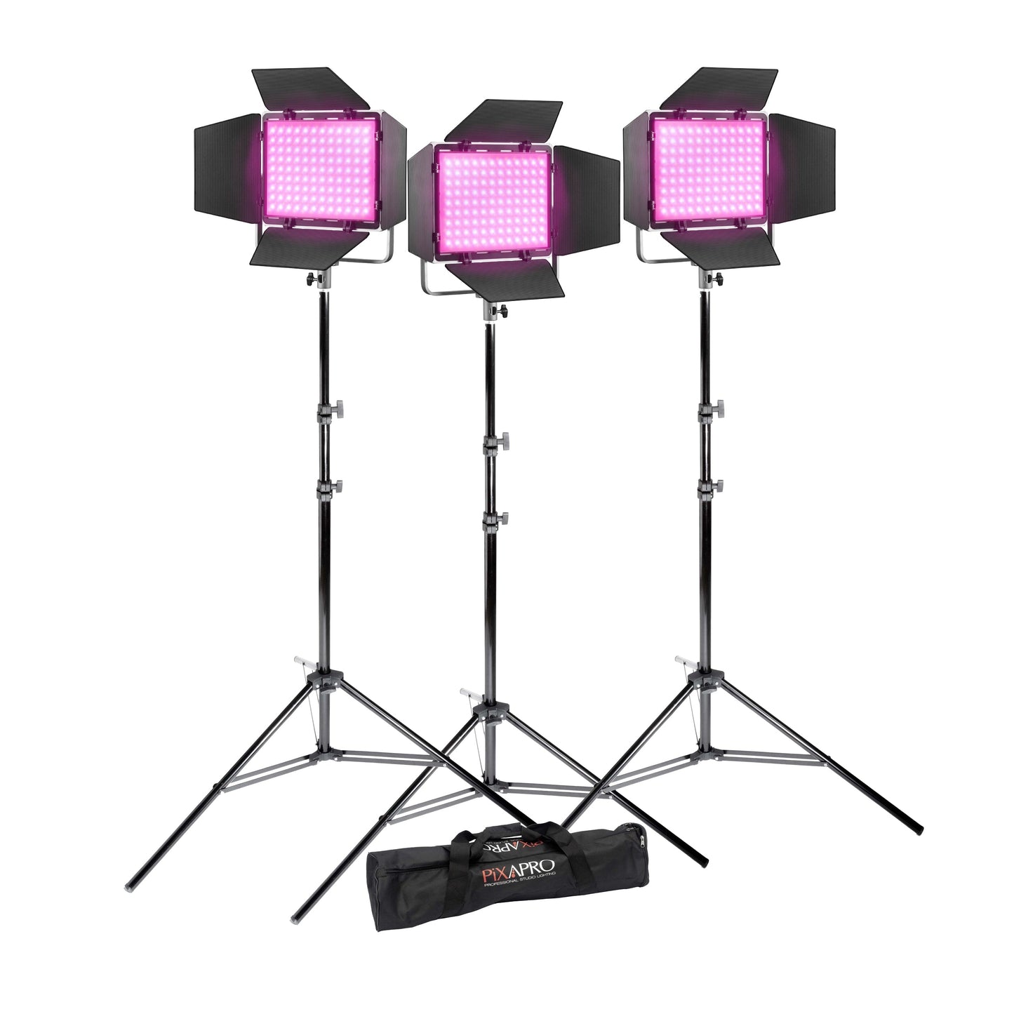 Godox Litemons LP400R RGB LED Continuous Lighting Panel Three Head Kit