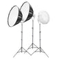GODOX Litemons LA600BI Bi-Colour LED Three Head Video Lighting Kit