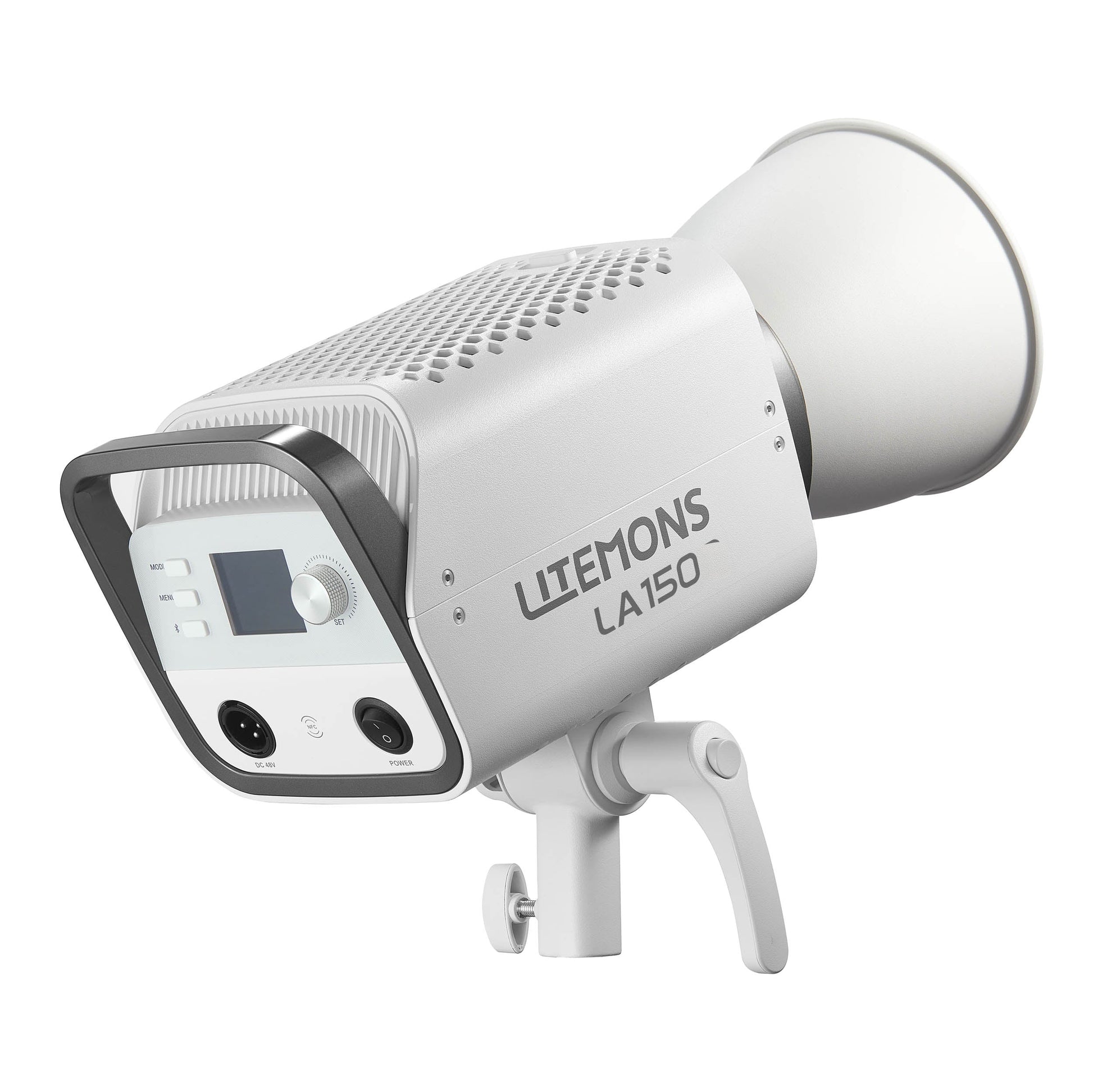 Godox LITEMONS LA150R Full-Colour RGB COB LED Studio Light Angled View Back-Right