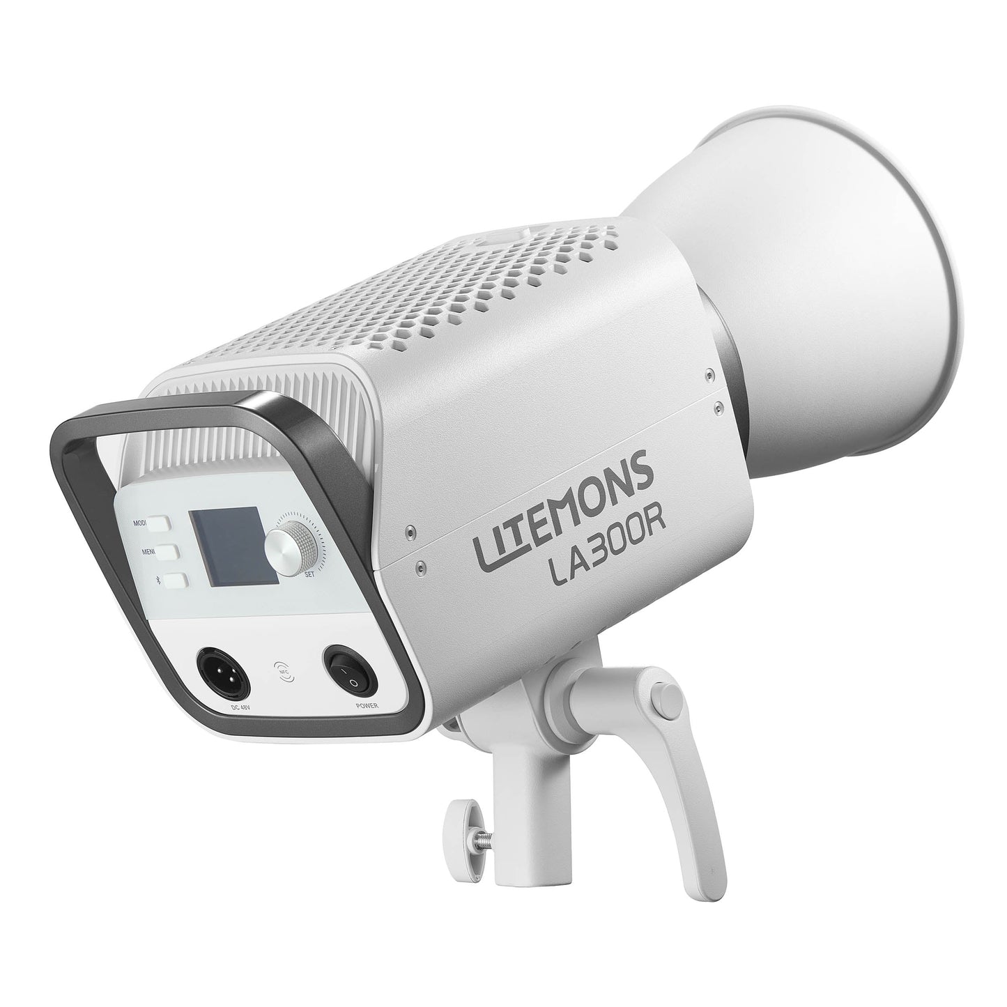 Godox LITEMONS LA300R Full-Colour RGB COB LED Studio Light Rear View Angled Right