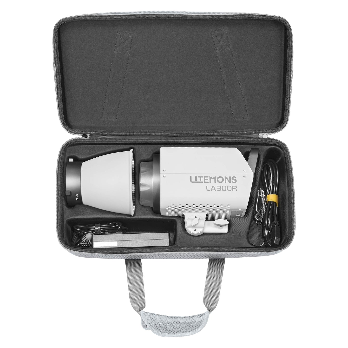 GODOX SC26 Semi-Rigid Moulded Carry Case for Godox Litemons LA150R, LA200R, LA300R and LA300Bi Moulded Interior with LA300R