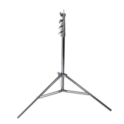 240cm 4-Sectioned Air-Cushioned Studio Light Stand with Interchangeable Spigot Mount Collapsed Down