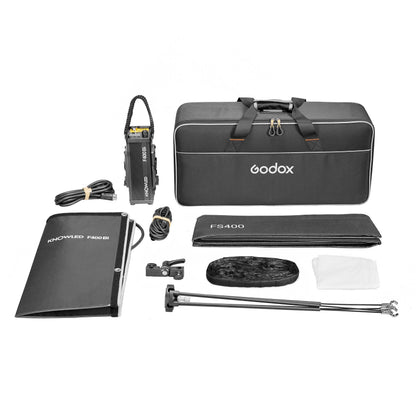 Godox Knowled F400Bi Kit Contents