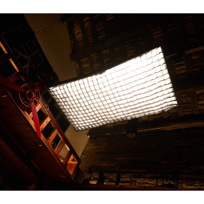Godox Knowled F400Bi used to illuminate a film set