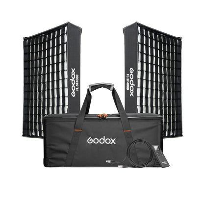 Godox FL100 Flexible & Dimmable LED Panel Lighting Twin Kit