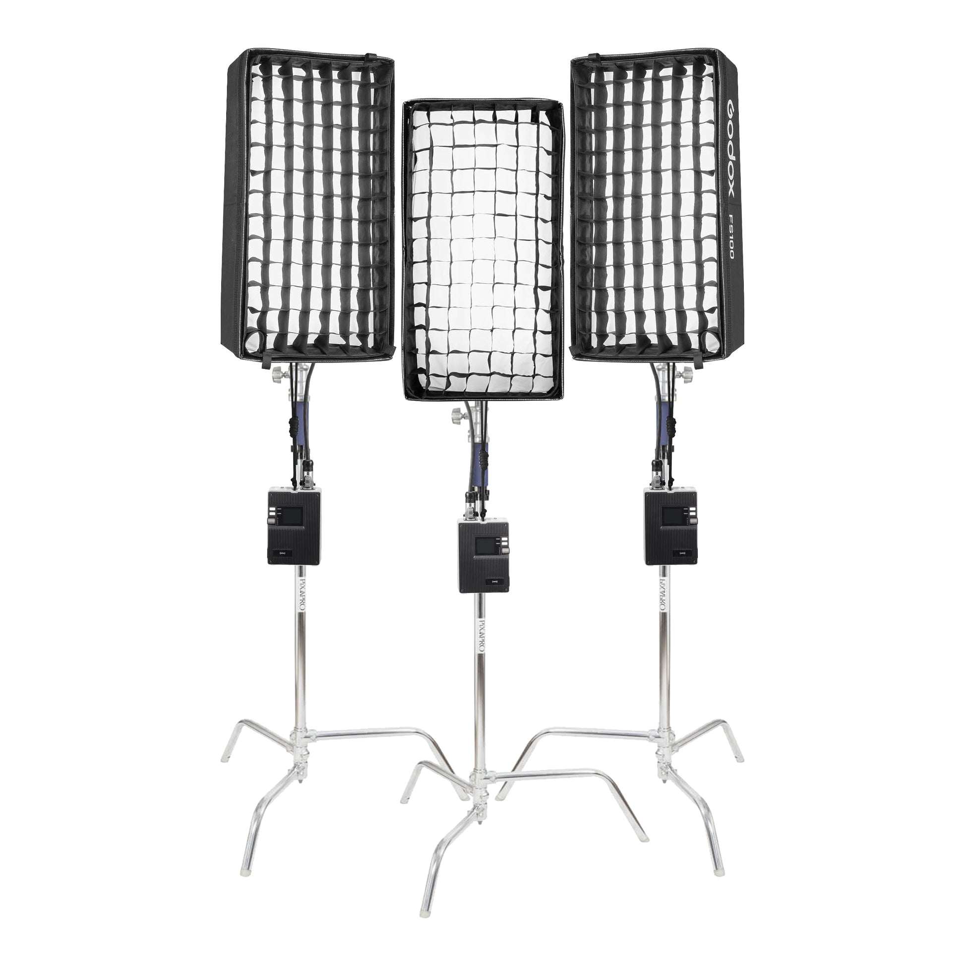 GODOX FL100R Flexible Mat RGB LED Light Three Head Kit