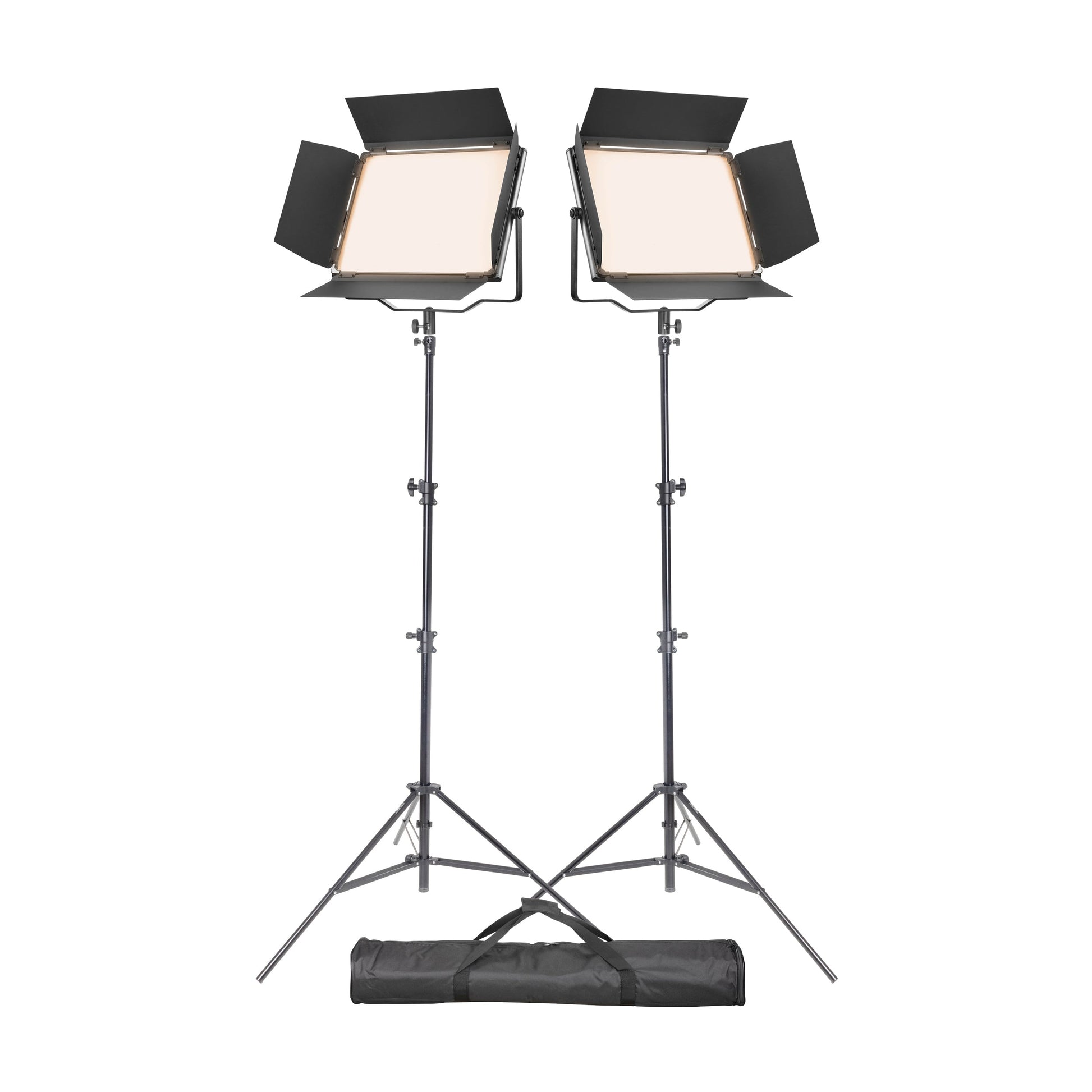 Godox P120Bi K1 Bi-Colour Dual LED Lighting Kit with Stands & Carry Bag