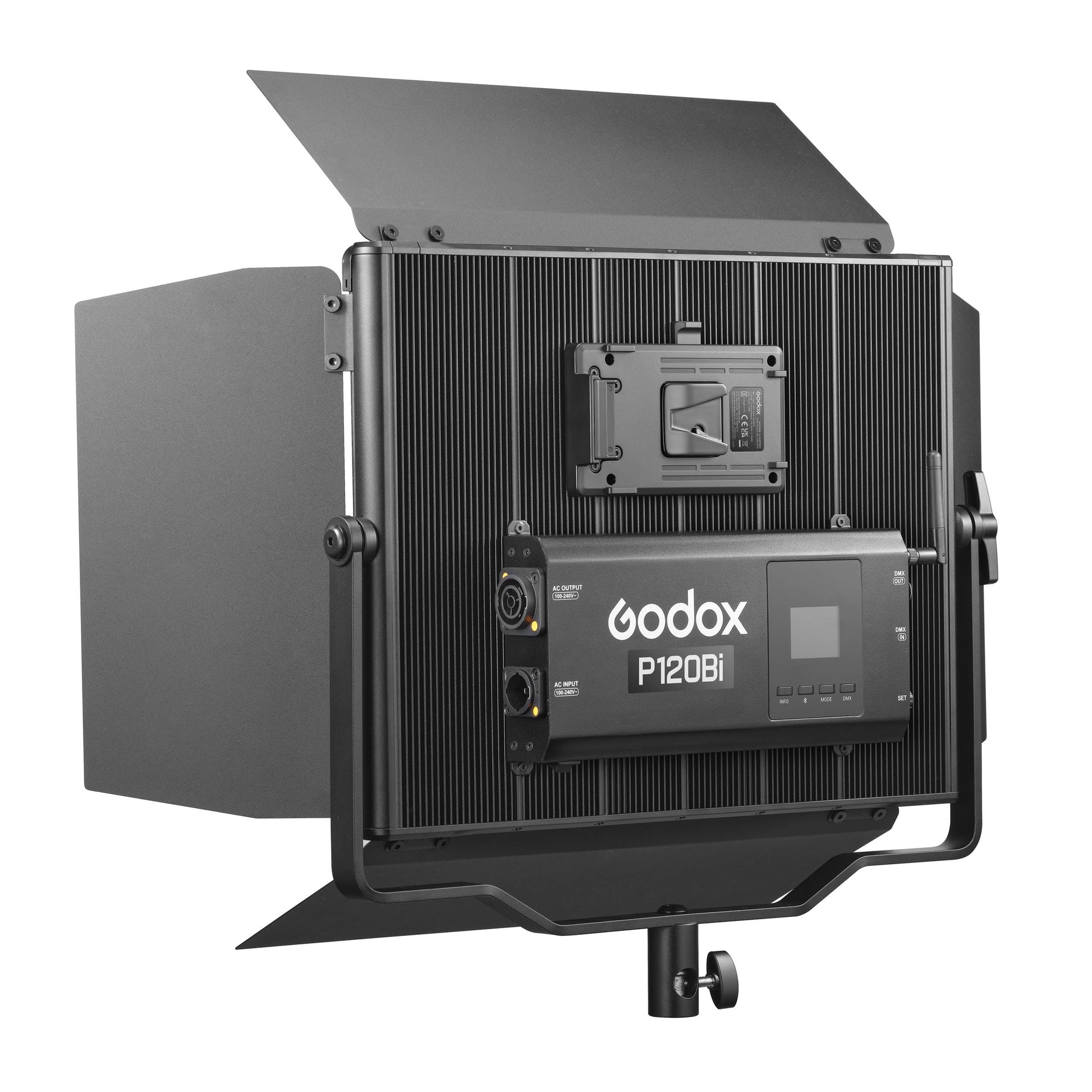 GODOX P120BI K1 Variable Colour Temperature Bi-Colour LED Studio Light Panel Rear Left Side View