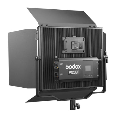 GODOX P120BI K1 Variable Colour Temperature Bi-Colour LED Studio Light Panel Rear Left Side View
