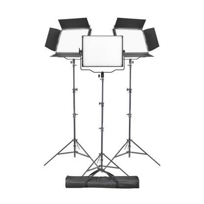 Godox P120D K1 Daylight Balanced LED Light Panel Three Head Kit
