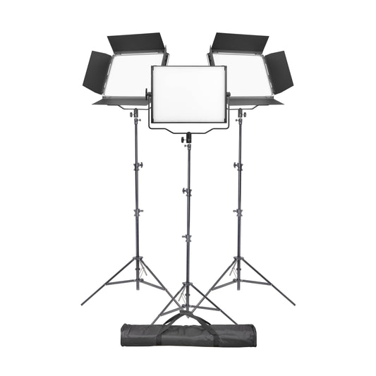 Godox P120D K1 Daylight Balanced LED Light Panel Three Head Kit