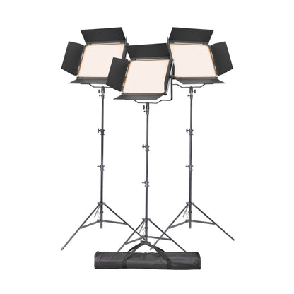 Godox P120BI K1 Bi-Colour LED Light Panel Three Head Kit