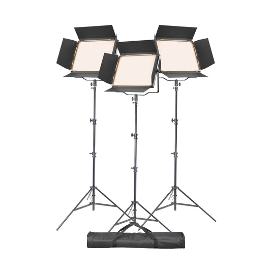 Godox P120BI K1 Bi-Colour LED Light Panel Three Head Kit