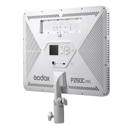 Godox P260C Pro Bi-Colour Edge-Lit LED Light Panel Side Rear View