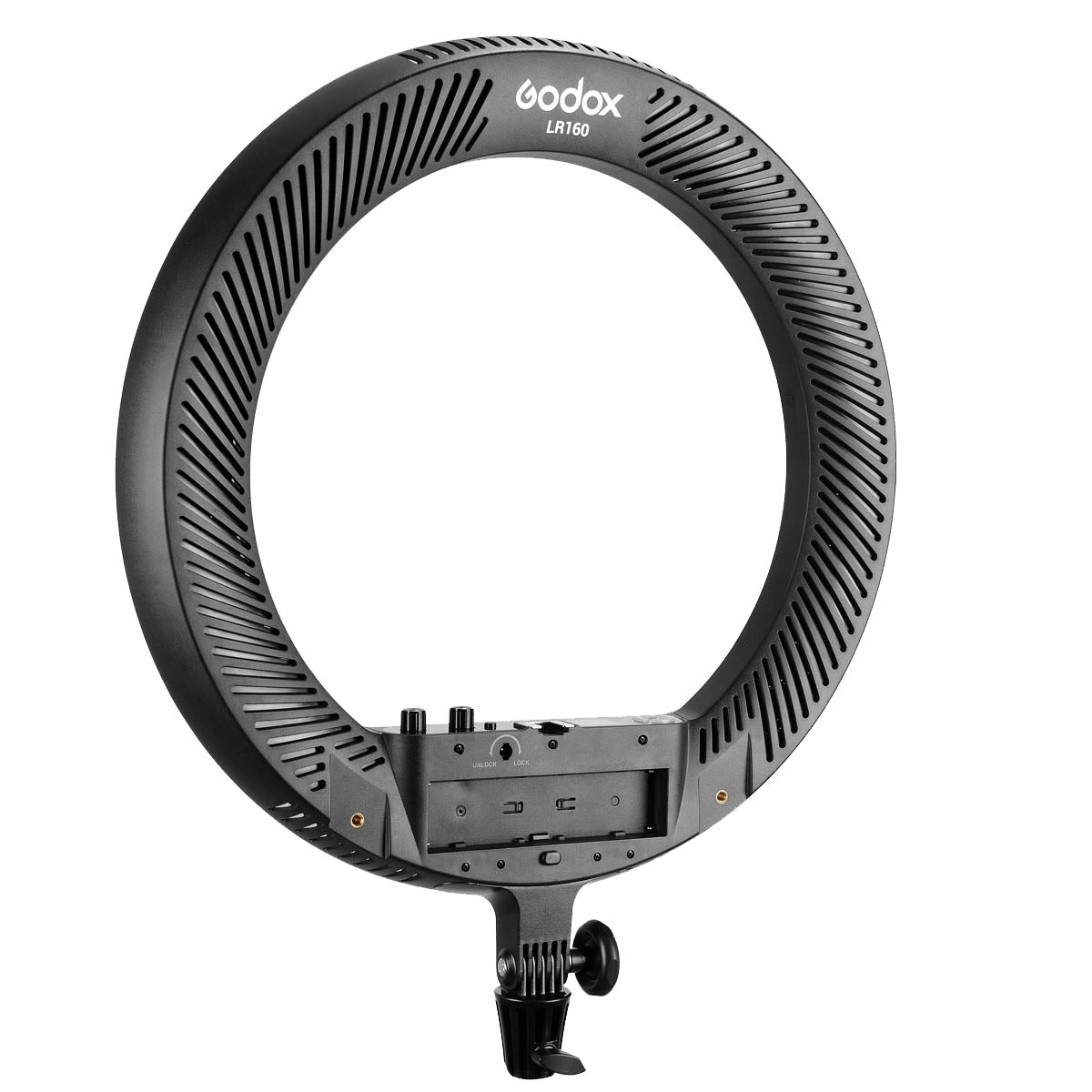 Godox LR160 19" Bi-Colour LED Ring Light Rear Angle View
