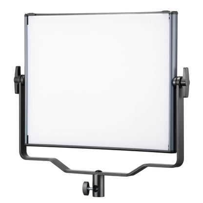 Godox LDX100Bi 120W Bi-Colour Variable Colour Temperature LED Panel Light Angled Front View