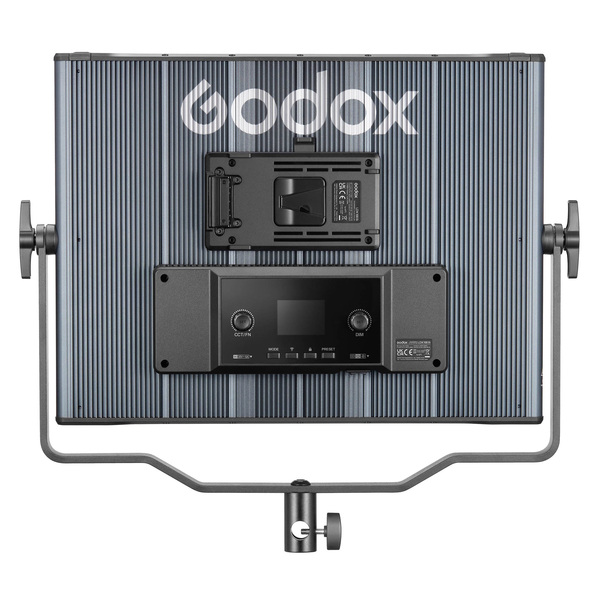 Godox LDX100Bi 120W Bi-Colour Variable Colour Temperature LED Panel Light Rear View