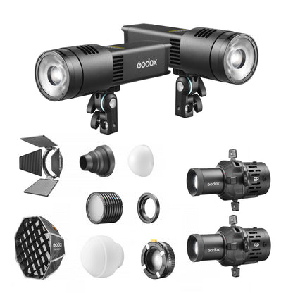 RS100Bi Twin Light Creative Kit with Modifiers & Optics