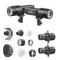 RS100R Twin 100W RGB LED Creative Lighting Kit with Modifiers