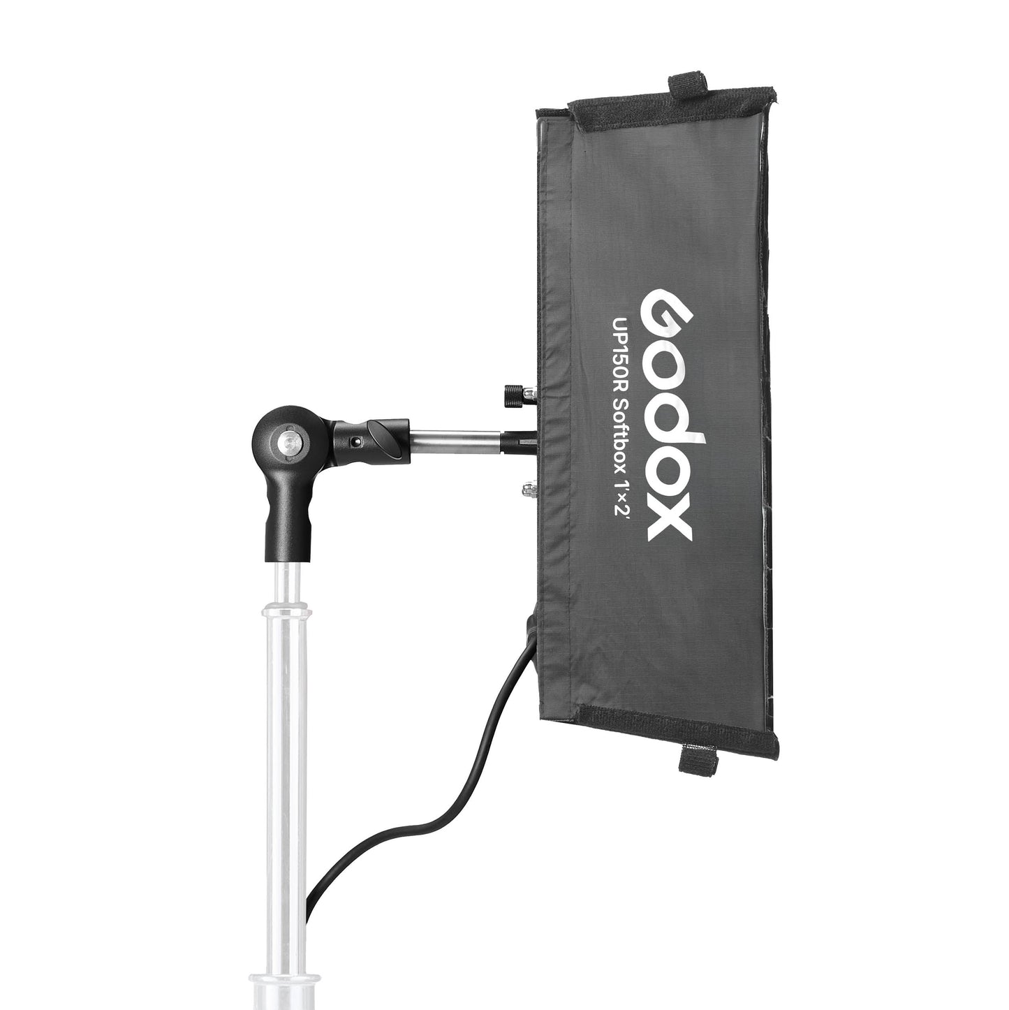 Godox
LiteWafer UP150R Ultra-Slim Full-Colour RGB LED Light Panel K1 Kit Right Facing View with Softbox