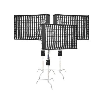 GODOX UP150R Full Colour LED LiteWafer Light Panel Three Head Kit