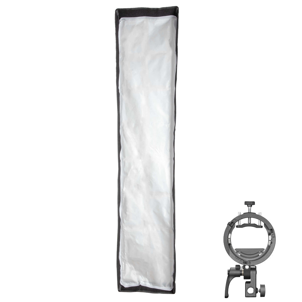 35x160cm Dual-Layer Recessed Collapsible Strip Softbox with S3 Bracket