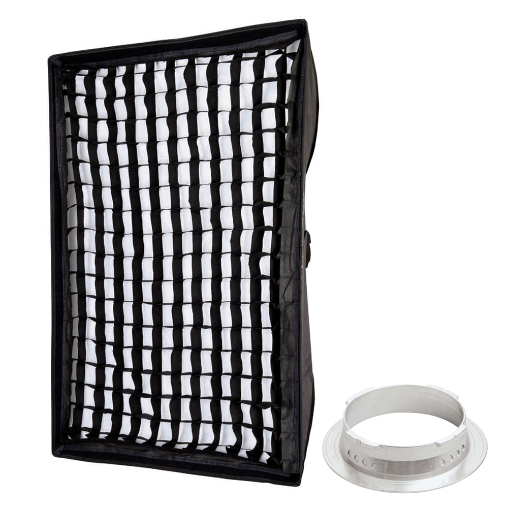 80x120cm (31.4"x47.2") Rectangular 5cm Grid Softbox For Multiblitz V-Type