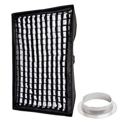 80x120cm (31.4"x47.2") Rectangular 5cm Grid Softbox For Multiblitz V-Type