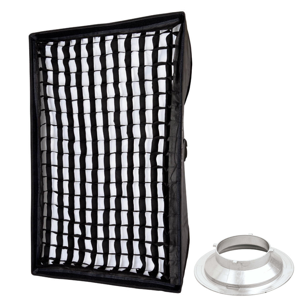 80x120cm (31.4"x47.2") Rectangular 5cm Grid Softbox For Mutliblitz P-Type