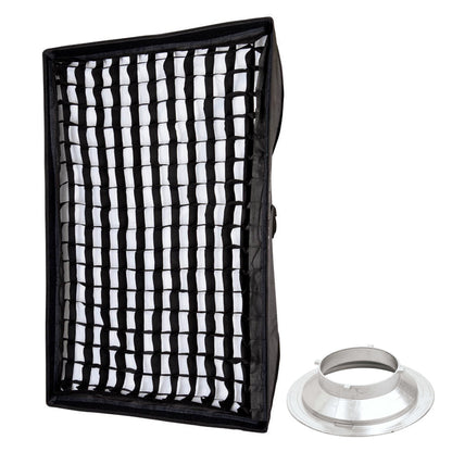 80x120cm (31.4"x47.2") Rectangular 5cm Grid Softbox For Mutliblitz P-Type