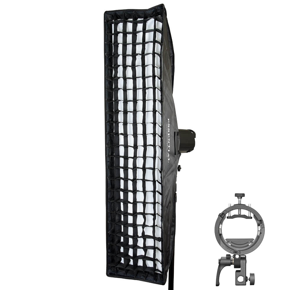 Super Large Strip Softbox & Honeycomb Grid (30x120cm) with S3 Bracket