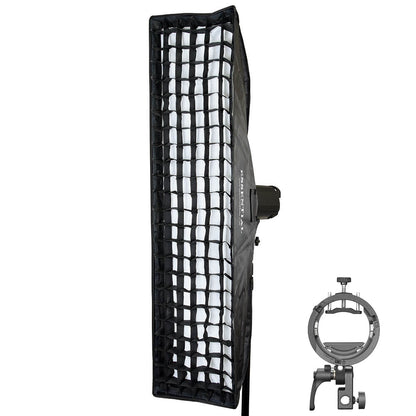 Super Large Strip Softbox & Honeycomb Grid (30x120cm) with S3 Bracket