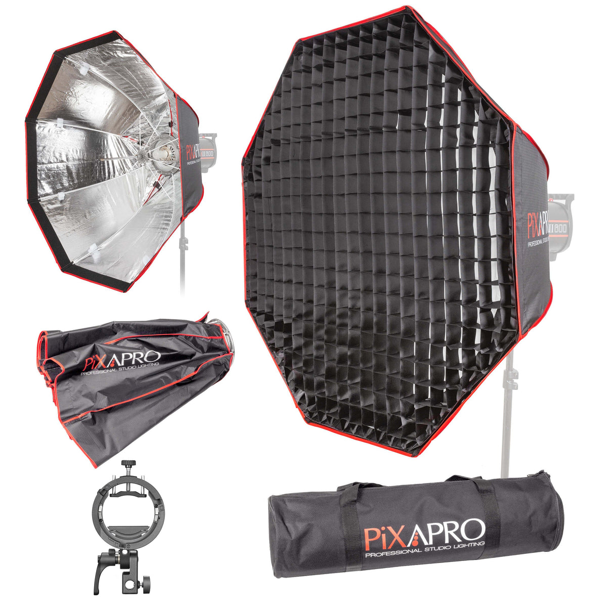 90cm Fast Installation Octagonal Umbrella Softbox with Grid with S3 Bracket