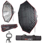 150cm (59") Strong-Sturdy Octagon Umbrella Softbox & Removable Grid with S3 Bracket