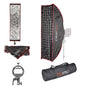 30x90cm (11.8"x35.4") Strip Easy-open Umbrella Softbox with 4cm Grid with S3 Bracket