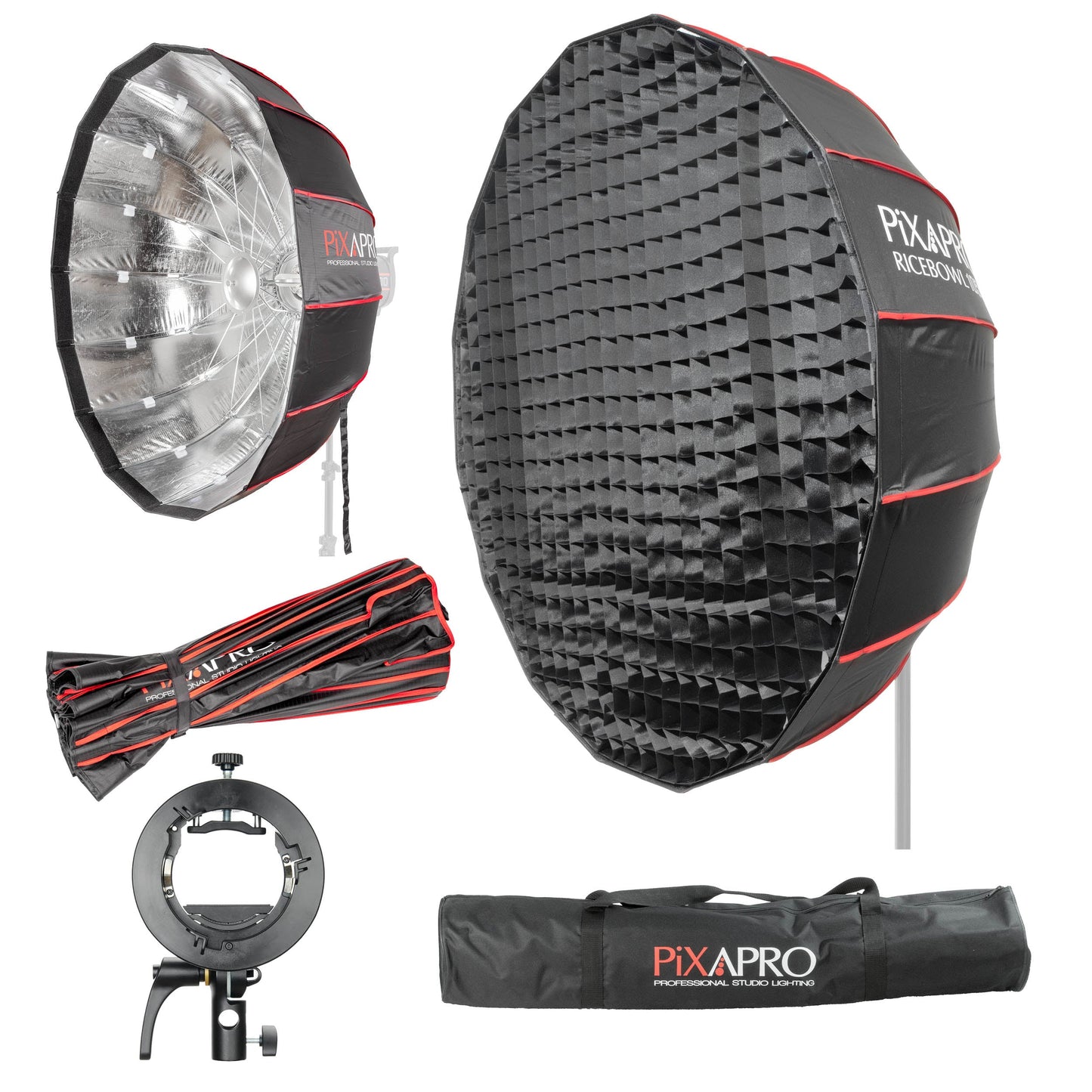 105cm 16-Sided Portable Collapsible Softbox with Silver Interior