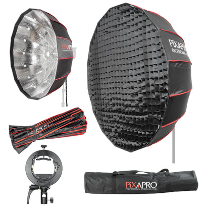 105cm 16-Sided Portable Collapsible Softbox with Silver Interior