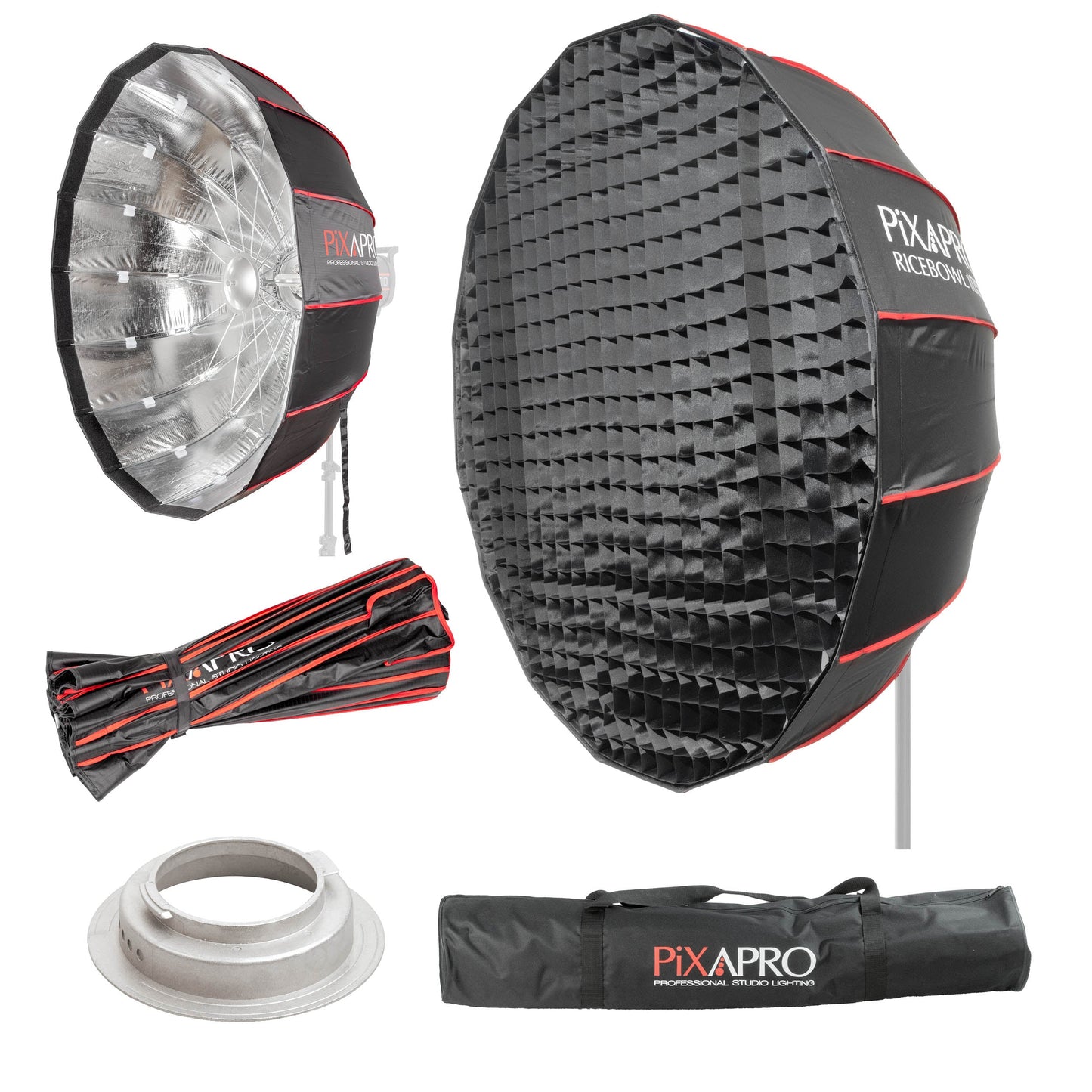 105cm 16-Sided Portable Collapsible Softbox with Silver Interior