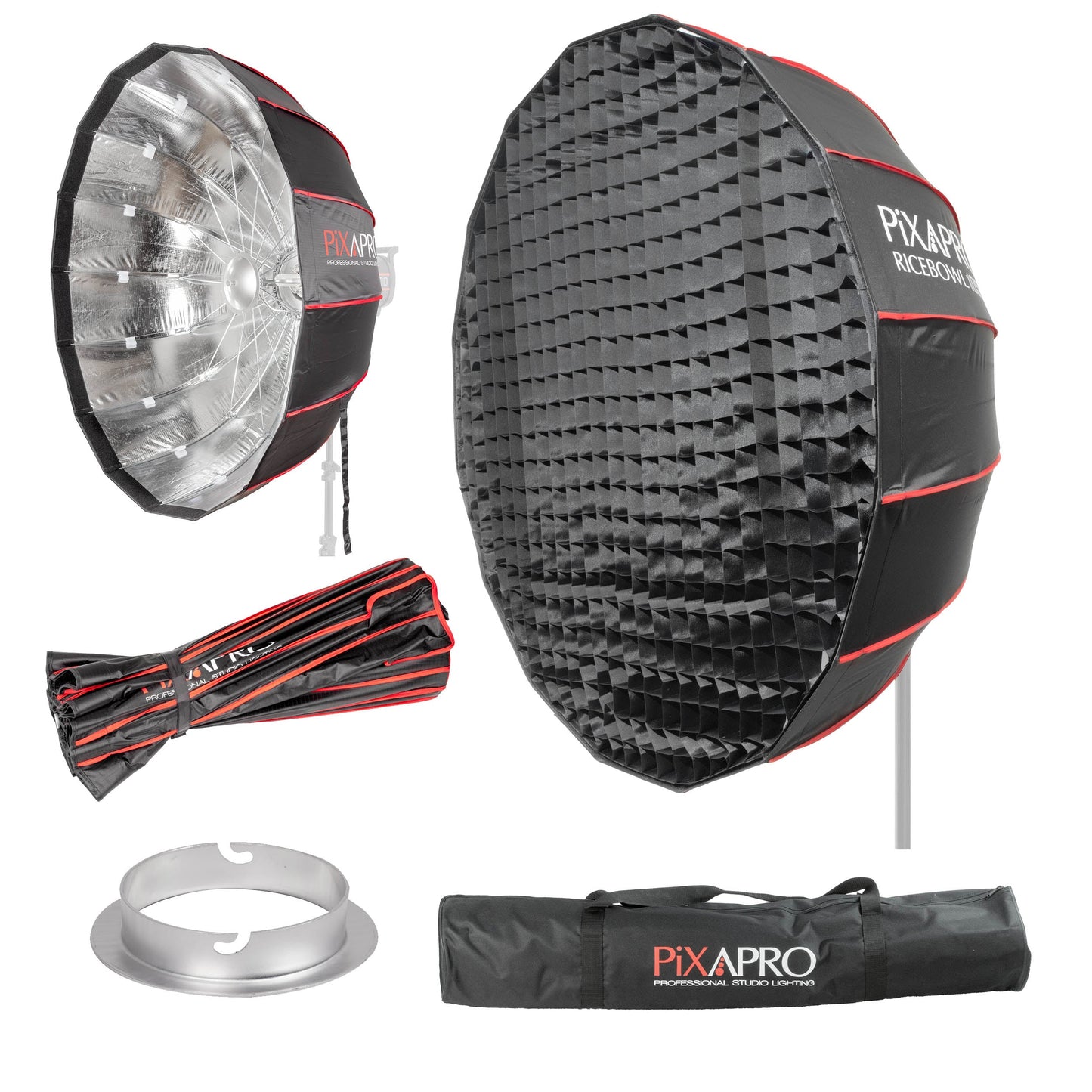 105cm 16-Sided Portable Collapsible Softbox with Silver Interior