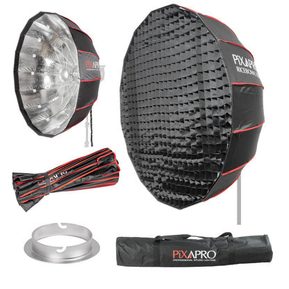 105cm 16-Sided Portable Collapsible Softbox with Silver Interior