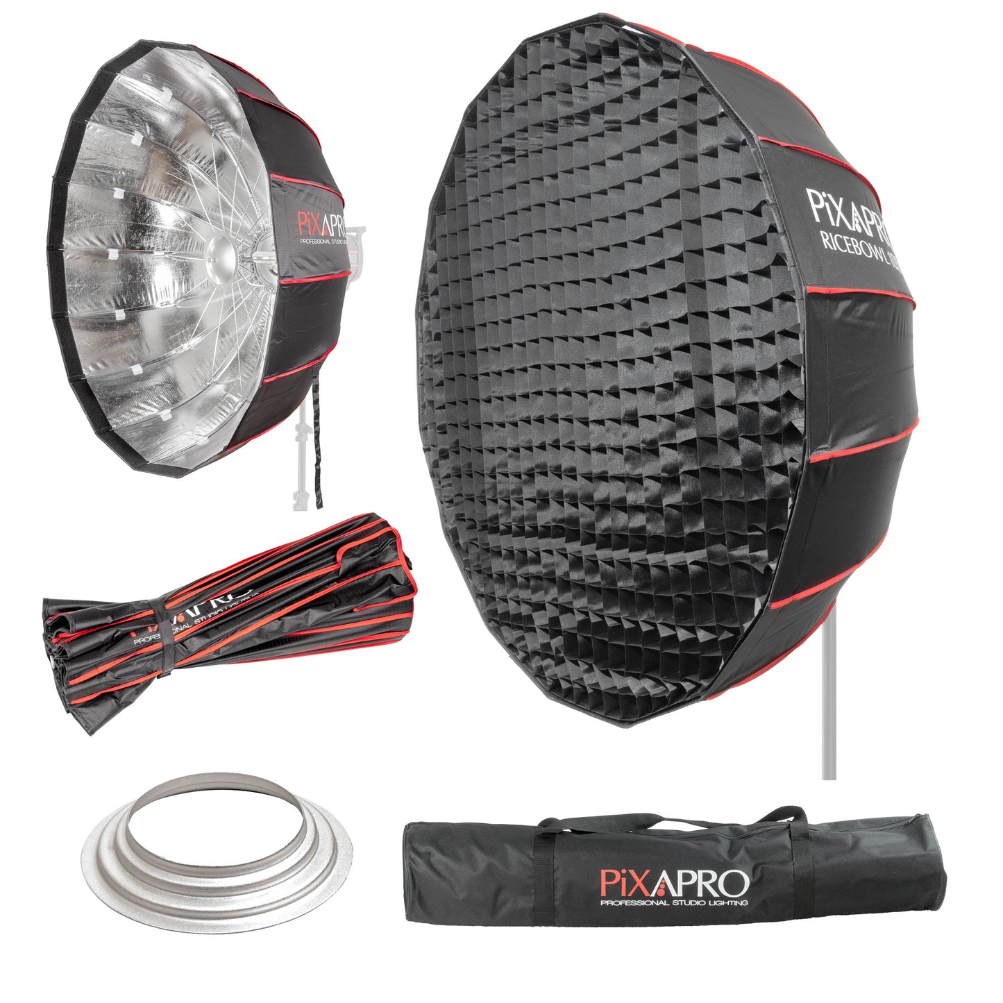 105cm 16-Sided Portable Collapsible Softbox with Silver Interior