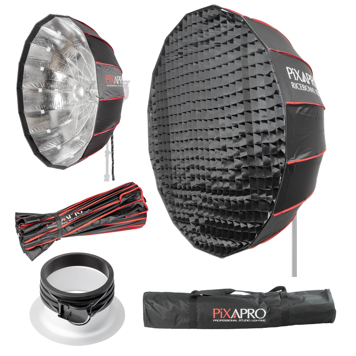 105cm 16-Sided Portable Collapsible Softbox with Silver Interior