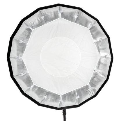 105cm 16-Sided Portable Collapsible Softbox with Silver Interior (Front View)
