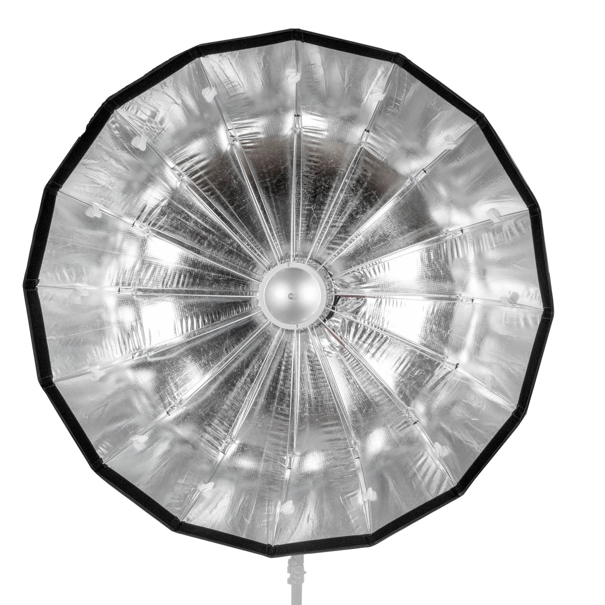 105cm 16-Sided Portable Collapsible Softbox with Silver Interior (Front View)