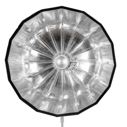 105cm 16-Sided Portable Collapsible Softbox with Silver Interior (Front View)