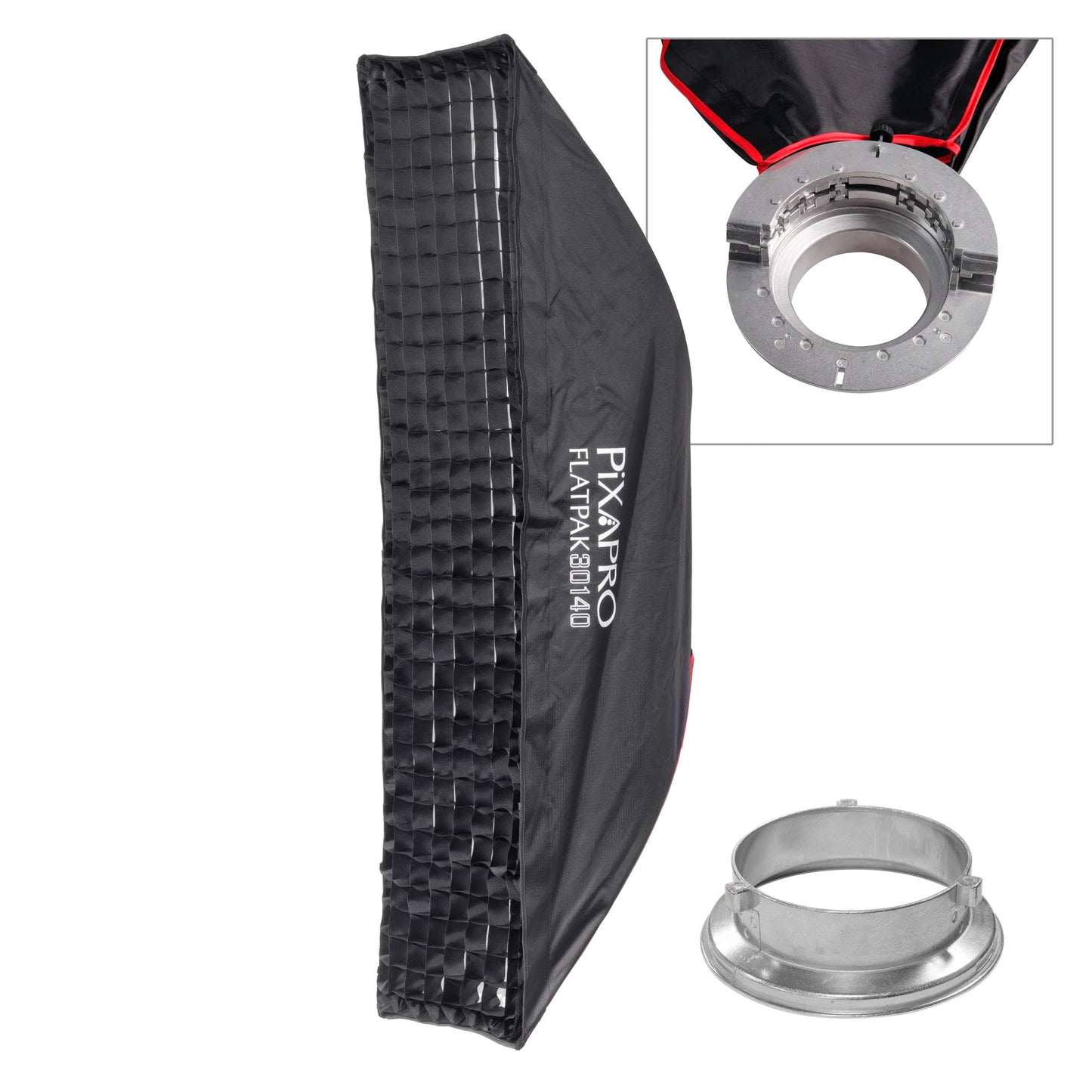 30x140cm Easy-Open FlatPak Strip Softbox with Two-Diffusion Layers  (Patented Design)