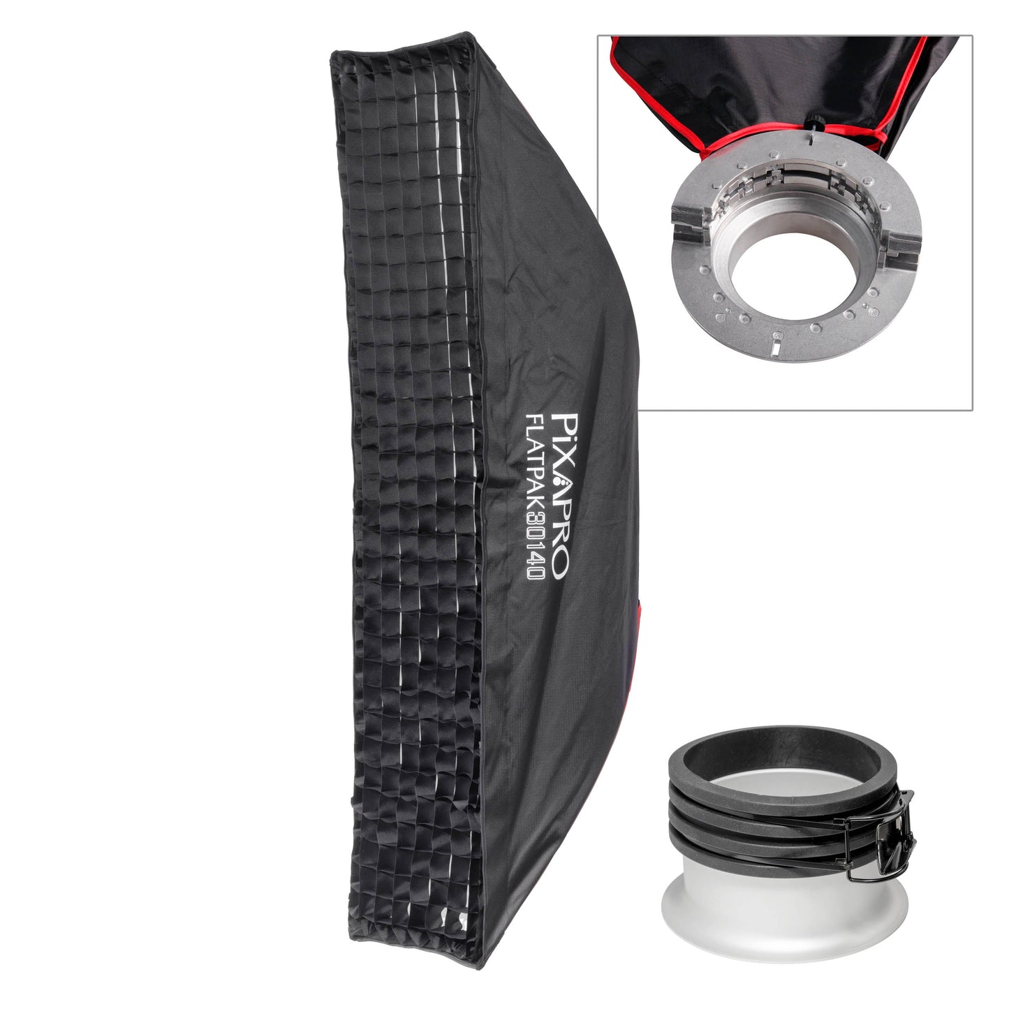 30x140cm Easy-Open FlatPak Strip Softbox with Two-Diffusion Layers  (Patented Design)