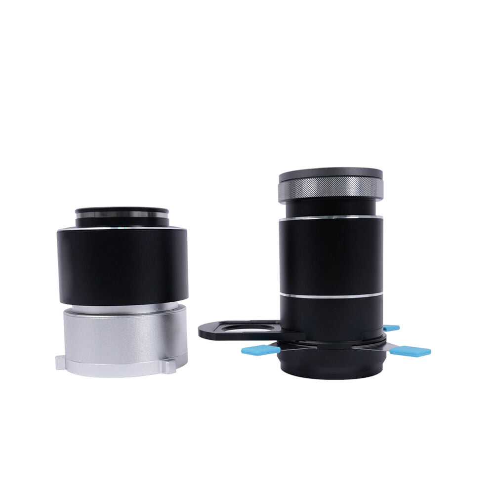 DigitalFoto Projection Attachment with 37Â° Lens & Bowens Mount Showing Size of Attachment
