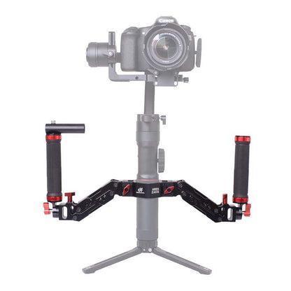 DigitalFoto ARES Dual-Spring Handle for Gimbals Example Set-up Attached to Gimbal