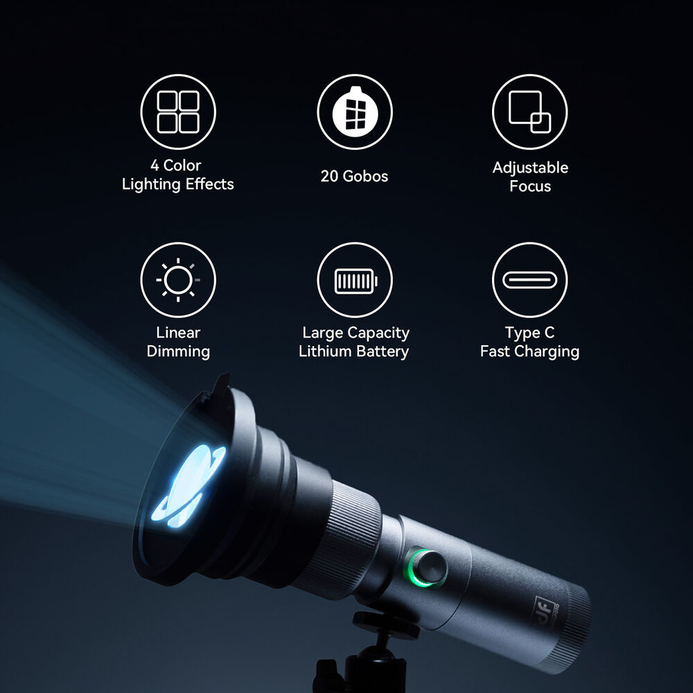 FLASH-RB10 Portable Zoomable Coloured LED Photography Flashlight